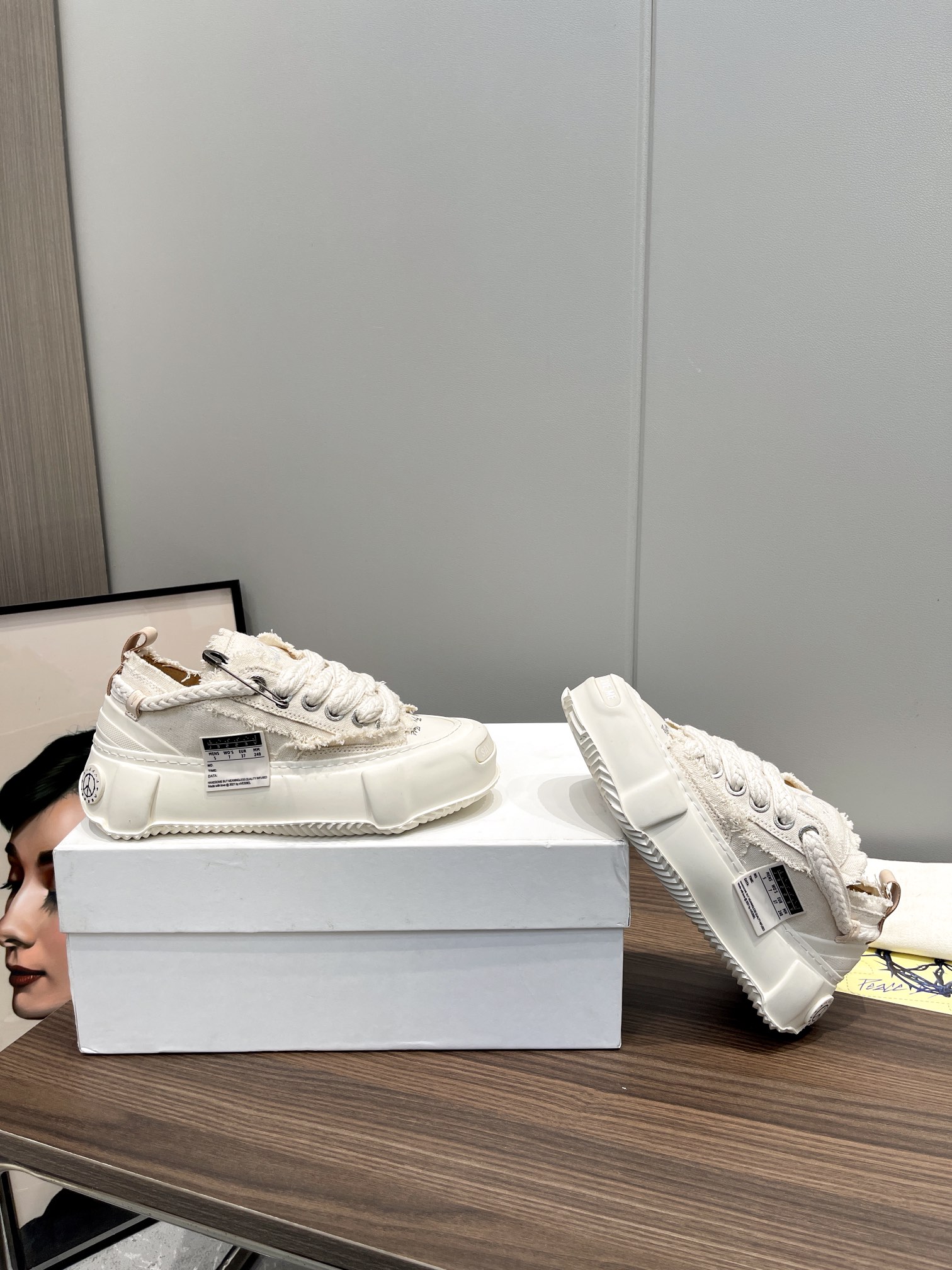 Xvesel G.O.P. 2.0 Marshmallow Low Sneakers: Stylish Design with Comfortable Lift - 图片 6