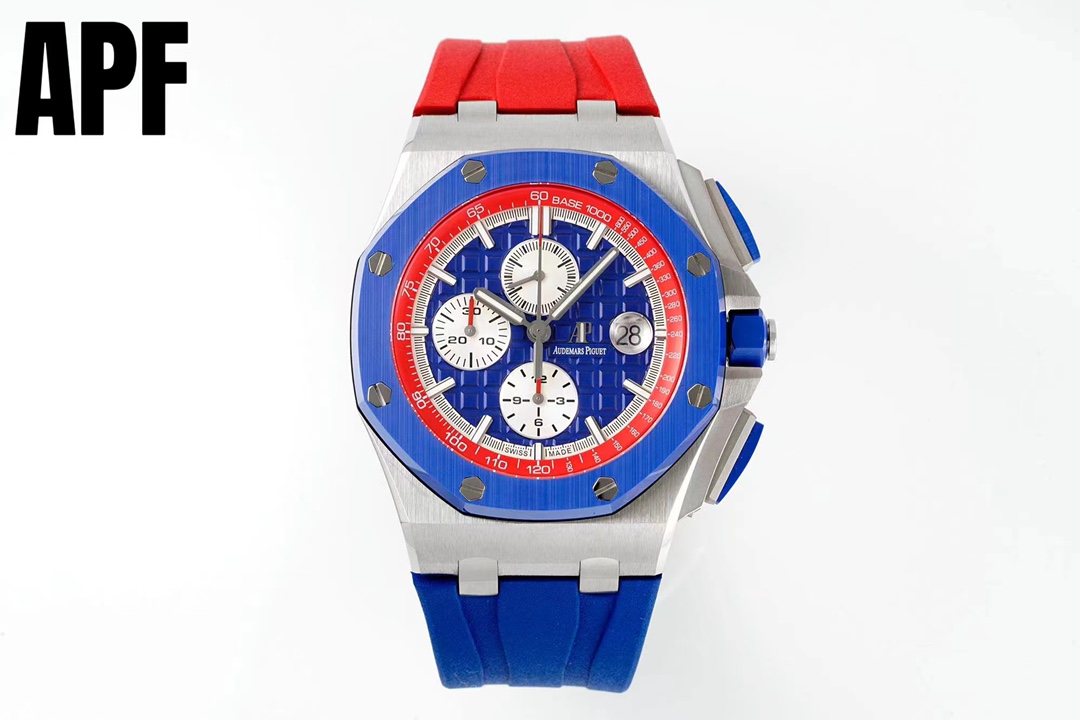 Best Quality Fake
 Audemars Piguet Watch Blue Rubber Summer Collection