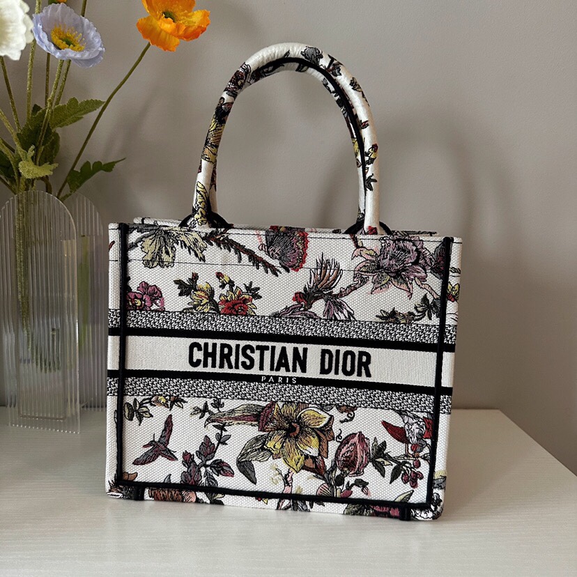 Dior Book Tote Handbags Tote Bags White
