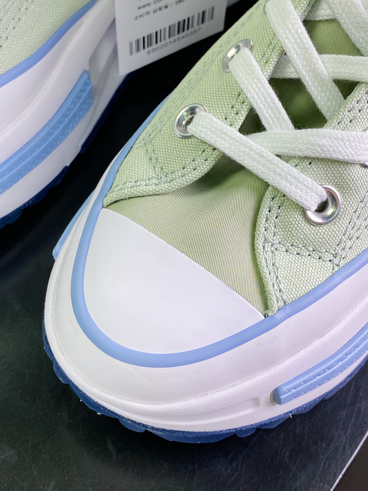 180 匡威Converse Run Star Legacy 1970 Cx High”Light Green/Blue/White”传承“帆布淡绿蓝白”A03080C