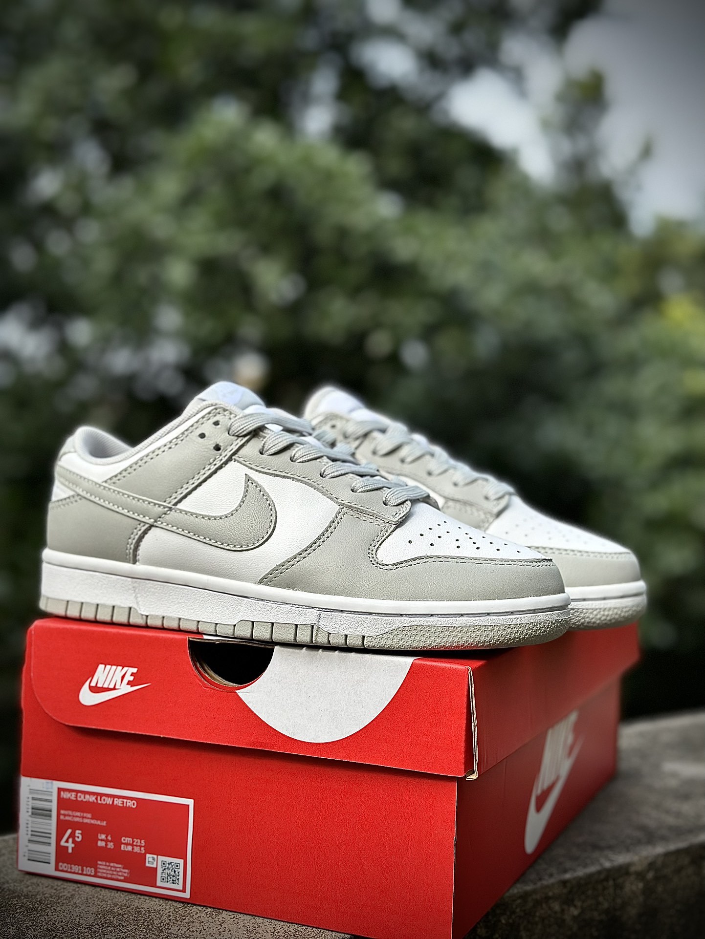 福利特价‼️Nike Dunk SB Low 灰白原厂织唛标 一致匹配原版全市场唯一正确鞋带绑法原楦原纸