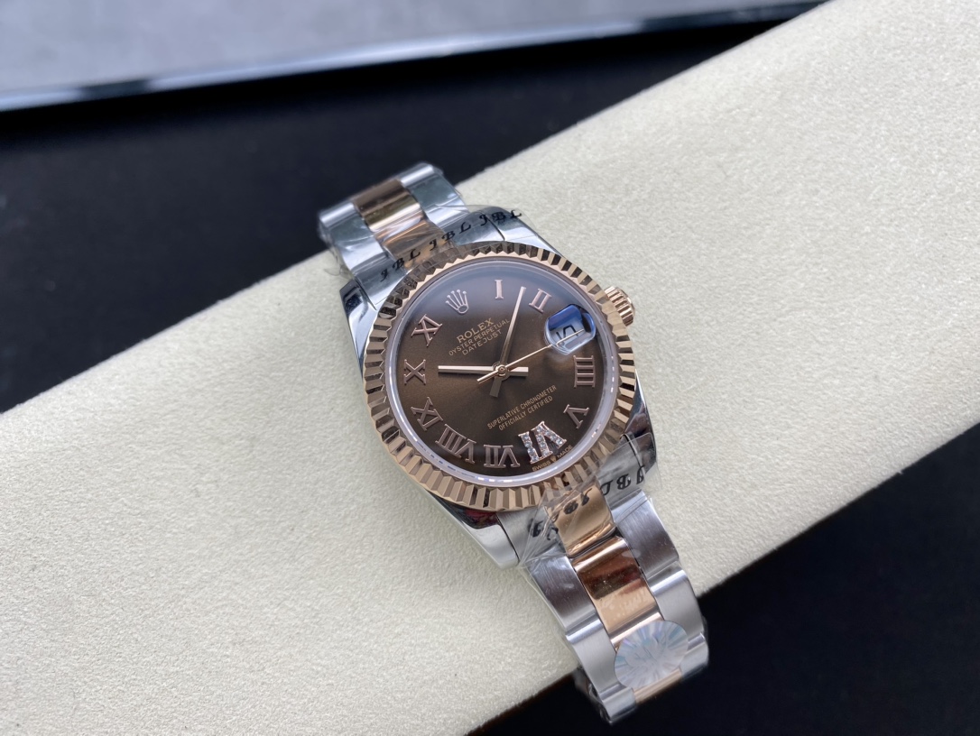 SK Factory 劳力士Rolex 日志型31mm 女款腕時計 - 自動機械式・防刮ガラス