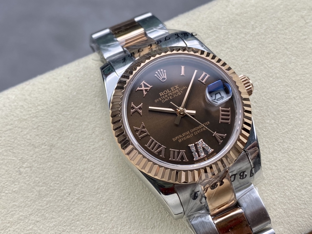 SK Factory 劳力士Rolex 日志型31mm 女款腕時計 - 自動機械式・防刮ガラス