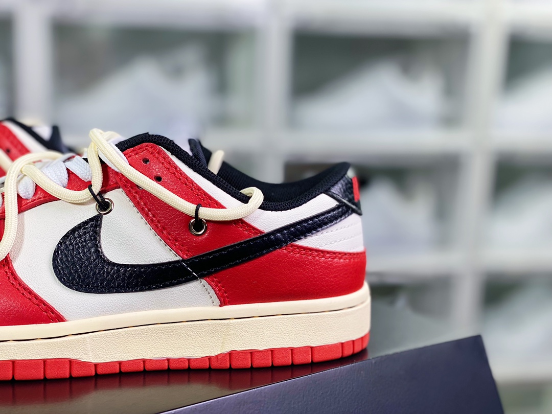 200 SB Dunk Low”Chicago”扣篮系列低帮板鞋“芝加哥红黑公牛绑绳”DD3363-100