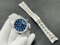 Rolex Datejust Watch Blue Platinum Polishing