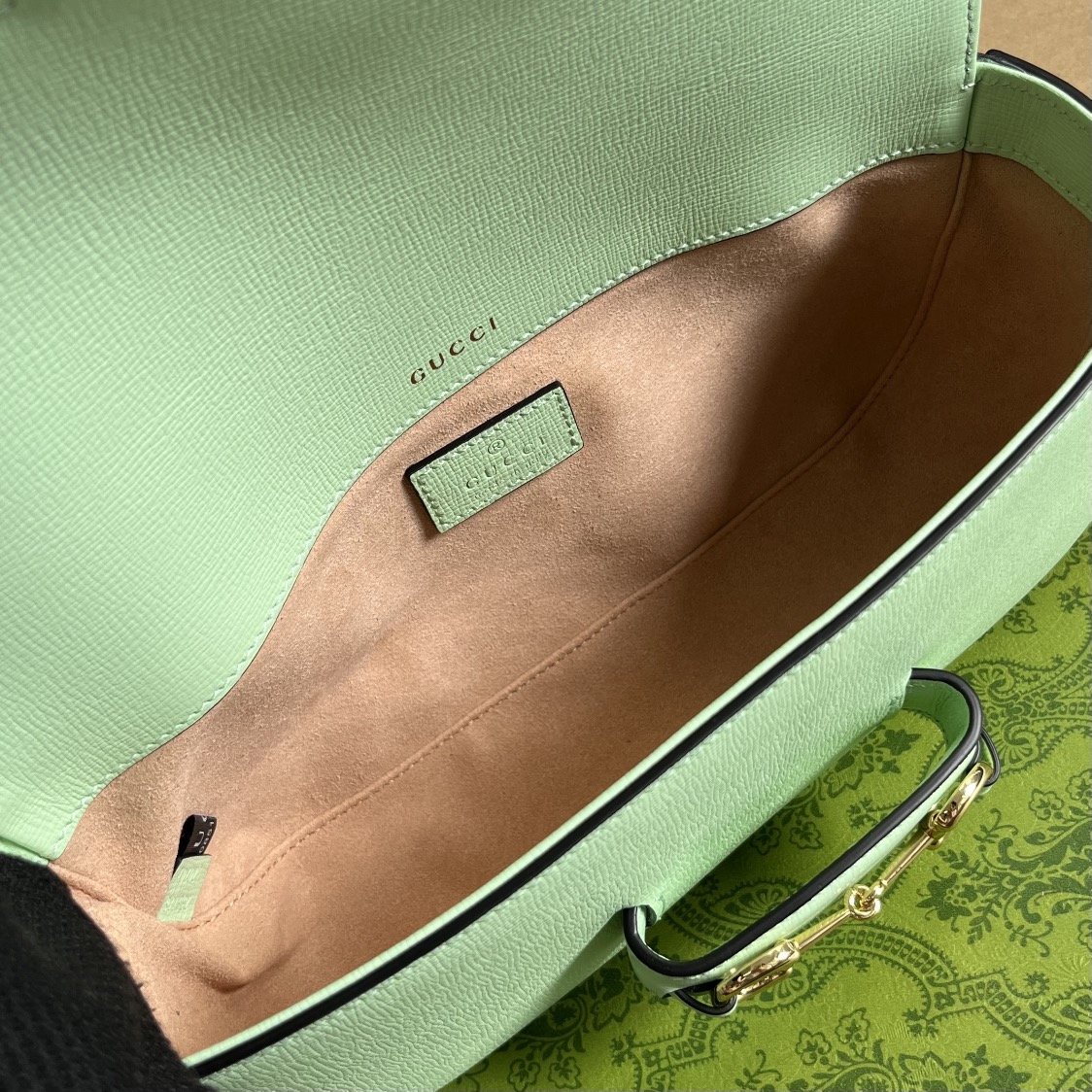 配全套专柜绿色包装️GucciHorsebit1955系列肩背包GucciHorsebit1955系列从