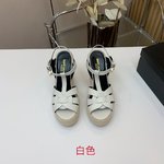 Good Quality Replica
 Yves Saint Laurent Shoes Sandals Cowhide Hemp Rope Patent Leather Rubber Sheepskin