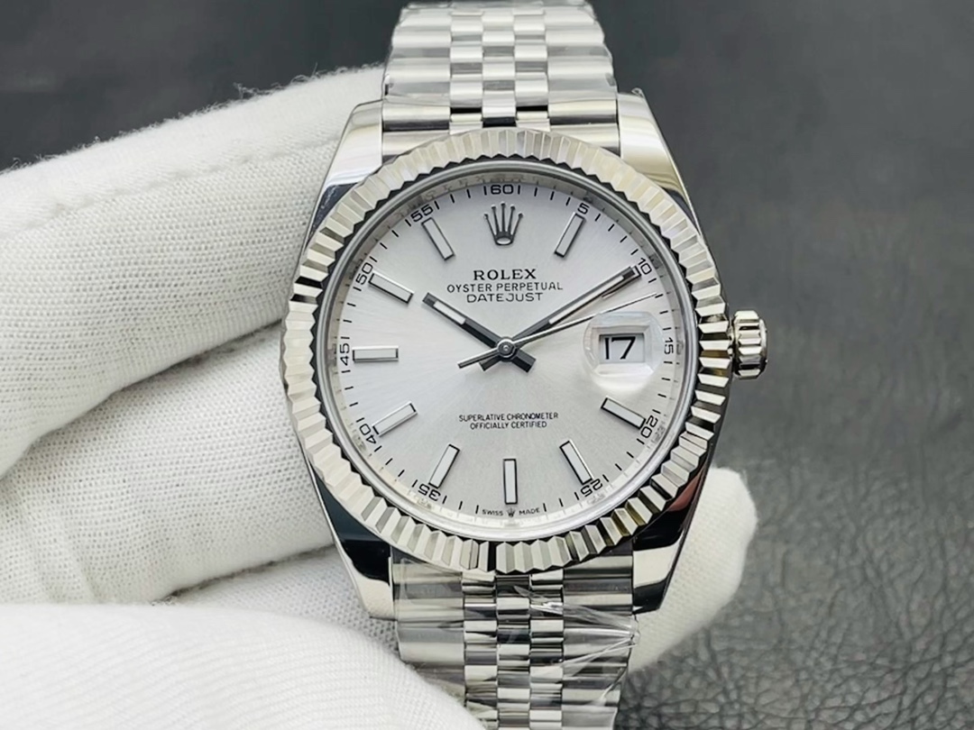 Rolex Datejust Watch Blue Platinum Polishing