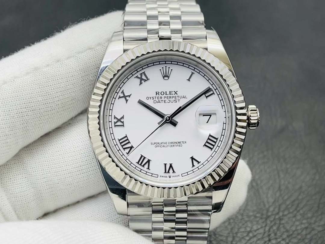 Rolex Datejust Watch Blue Platinum Polishing