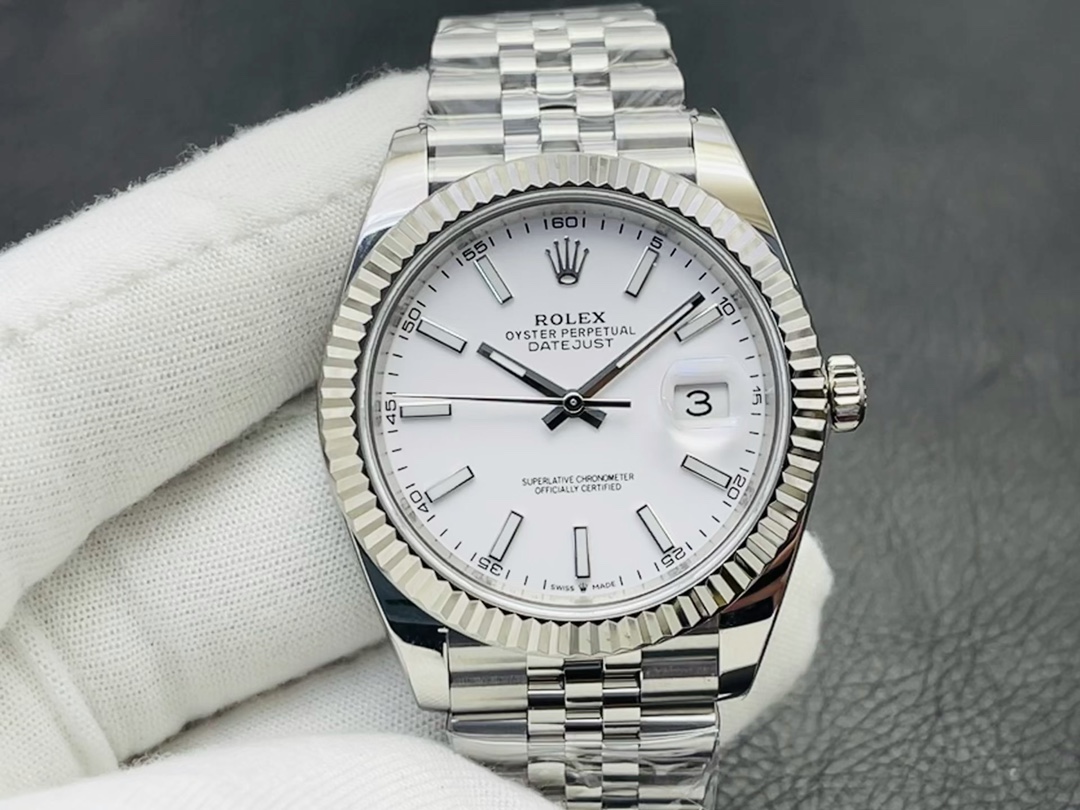 Rolex Datejust Watch Blue Platinum Polishing