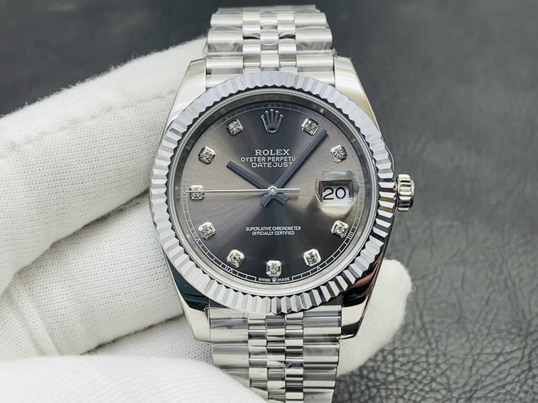 Rolex Datejust Watch Blue Platinum Polishing