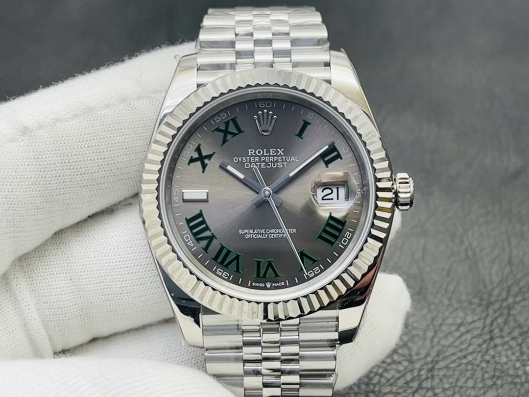 Rolex Datejust Watch Blue Platinum Polishing