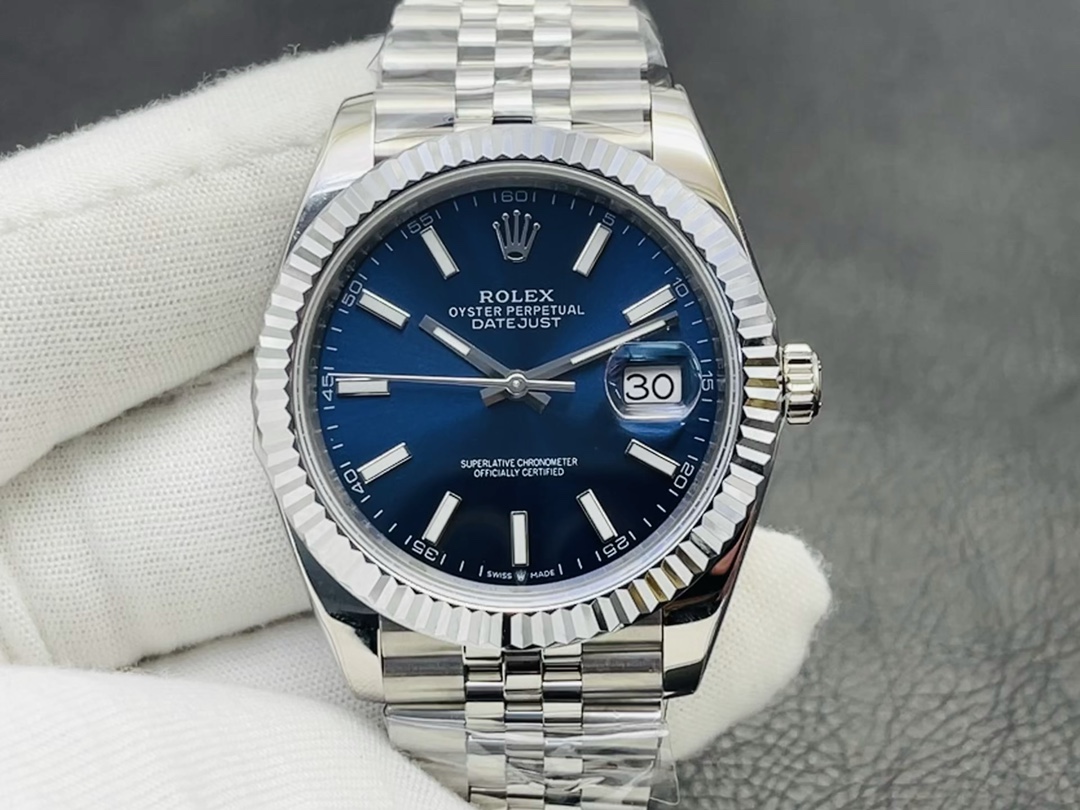 2023 Replica Wholesale Cheap Sales Online Rolex Datejust Watch Shop the Best High Quality Blue Platinum Polishing
