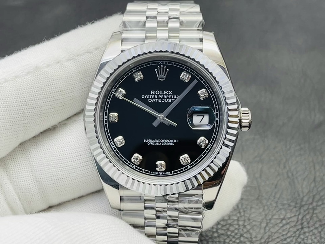 Rolex Datejust Watch Blue Platinum Polishing