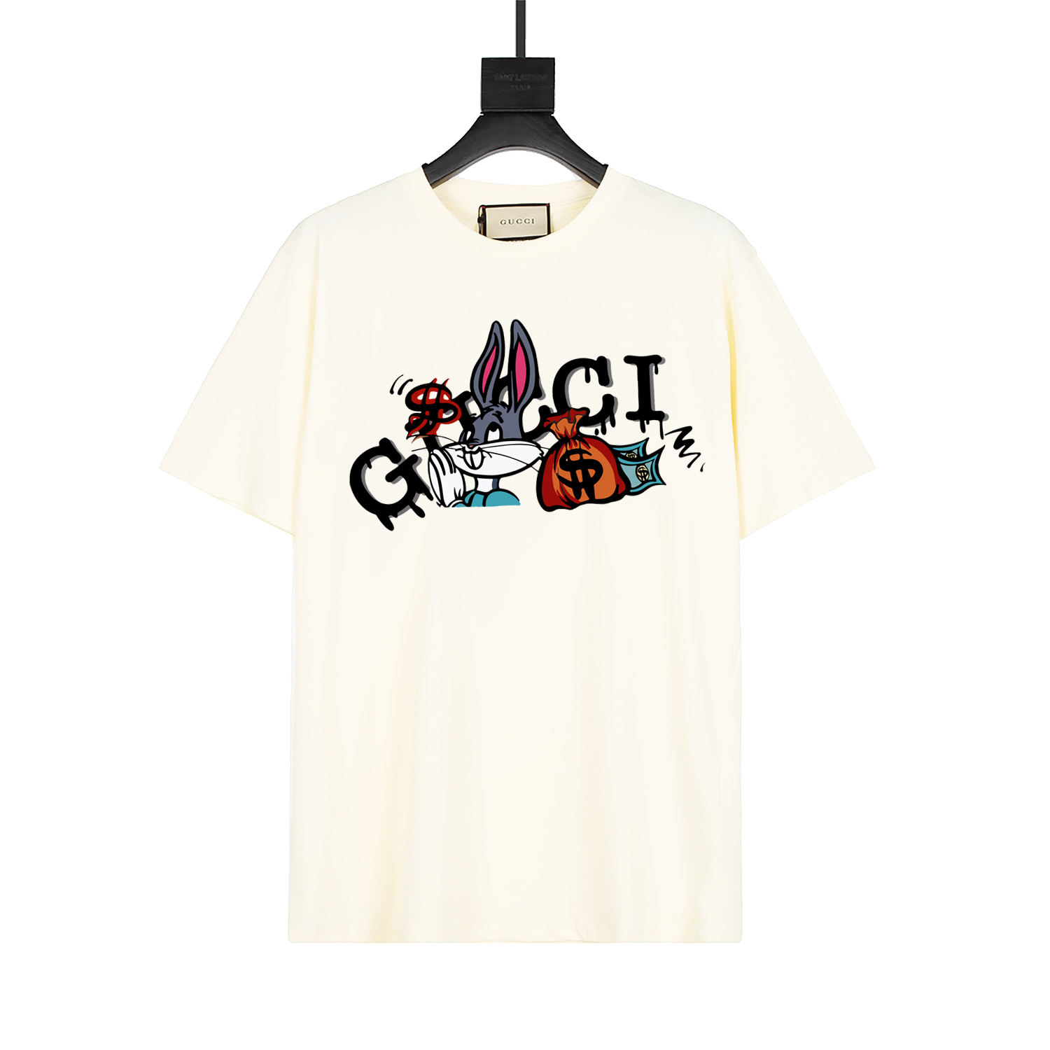 Gucci 20ss nueva colección de primavera/verano, serie del Año del Conejo 🐰, camiseta de algodón puro de manga corta, l…
