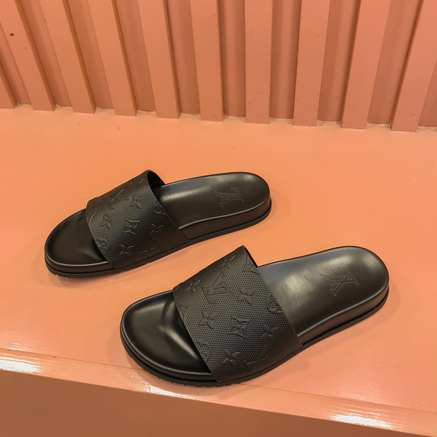[L familia - burro marca] P: Tamaño: 38-44 2023lv lujo zapatillas de los hombres, 1:1 de alta calida