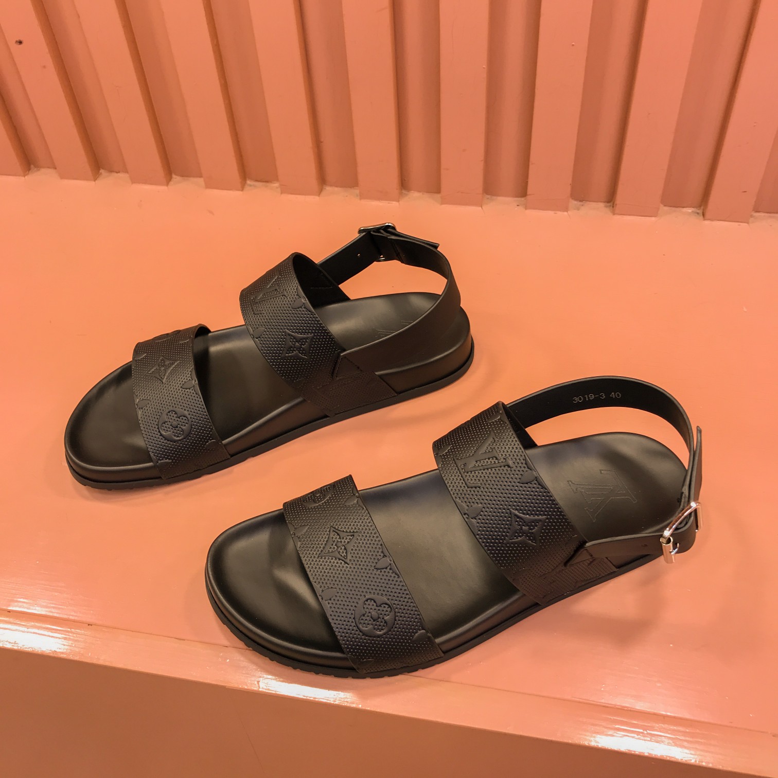 [L familia - burro marca] P: Tamaño: 38-44 2023lv lujo zapatillas de los hombres, 1:1 de alta calida