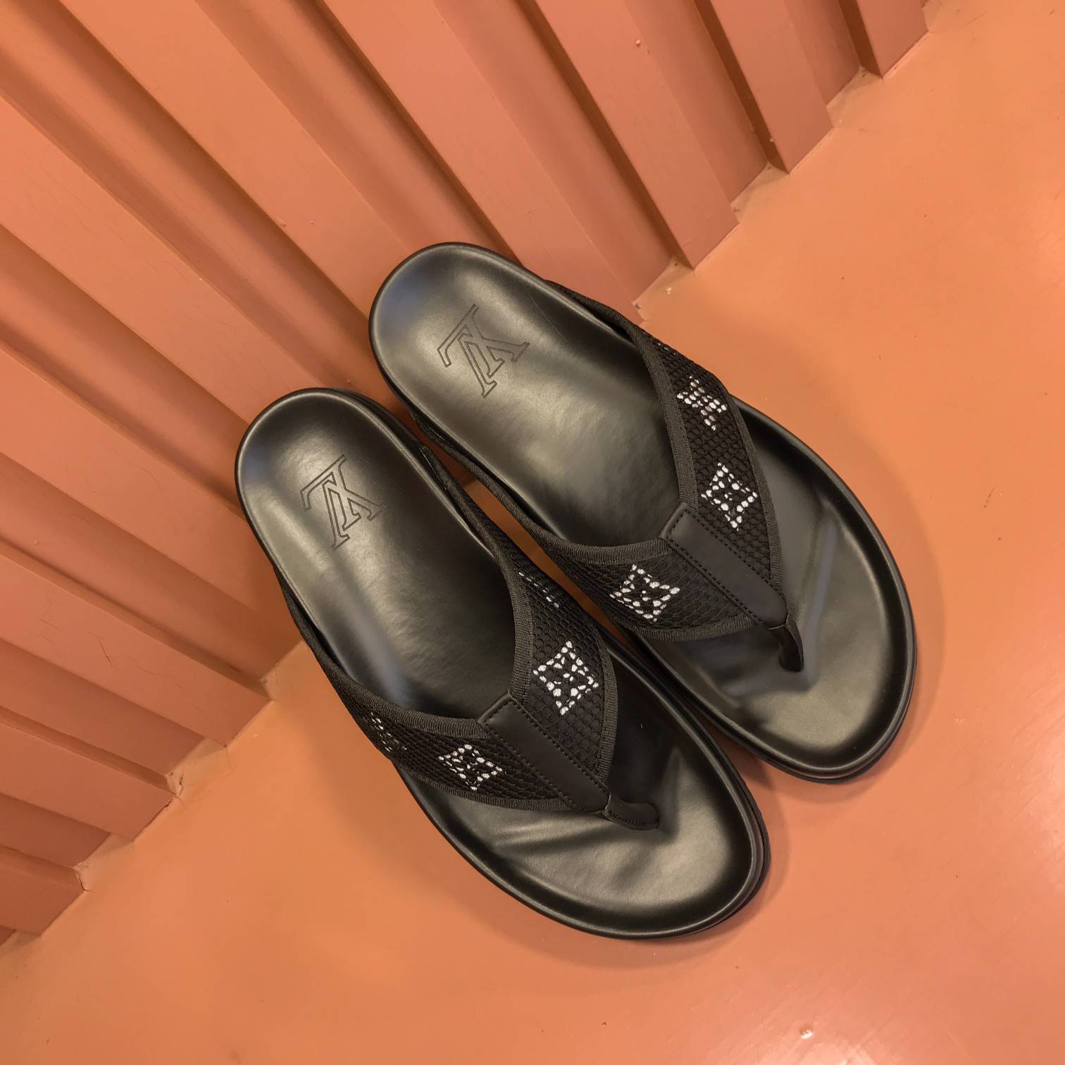 [L familia - burro marca] P: Tamaño: 38-44 2023lv lujo zapatillas de los hombres, 1:1 de alta calida
