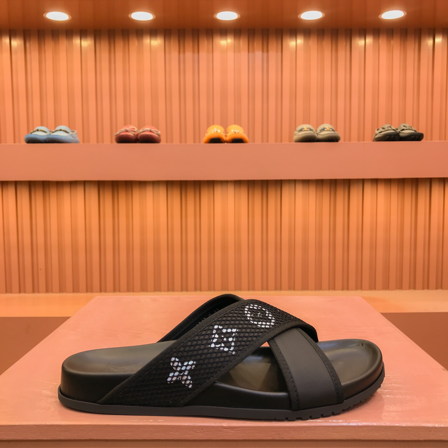 [L familia - burro marca] P: Tamaño: 38-44 2023lv lujo zapatillas de los hombres, 1:1 de alta calida