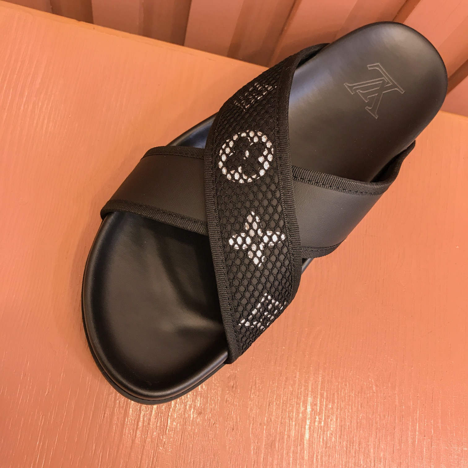[L familia - burro marca] P: Tamaño: 38-44 2023lv lujo zapatillas de los hombres, 1:1 de alta calida