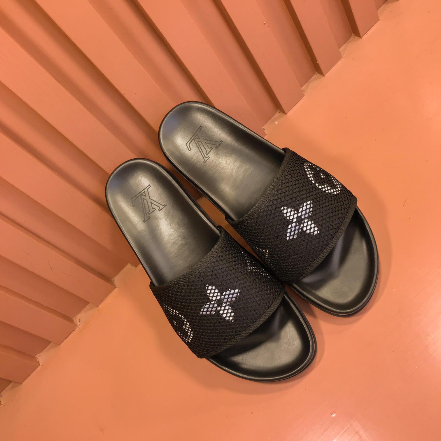 [L familia - burro marca] P: Tamaño: 38-44 2023lv lujo zapatillas de los hombres, 1:1 de alta calida
