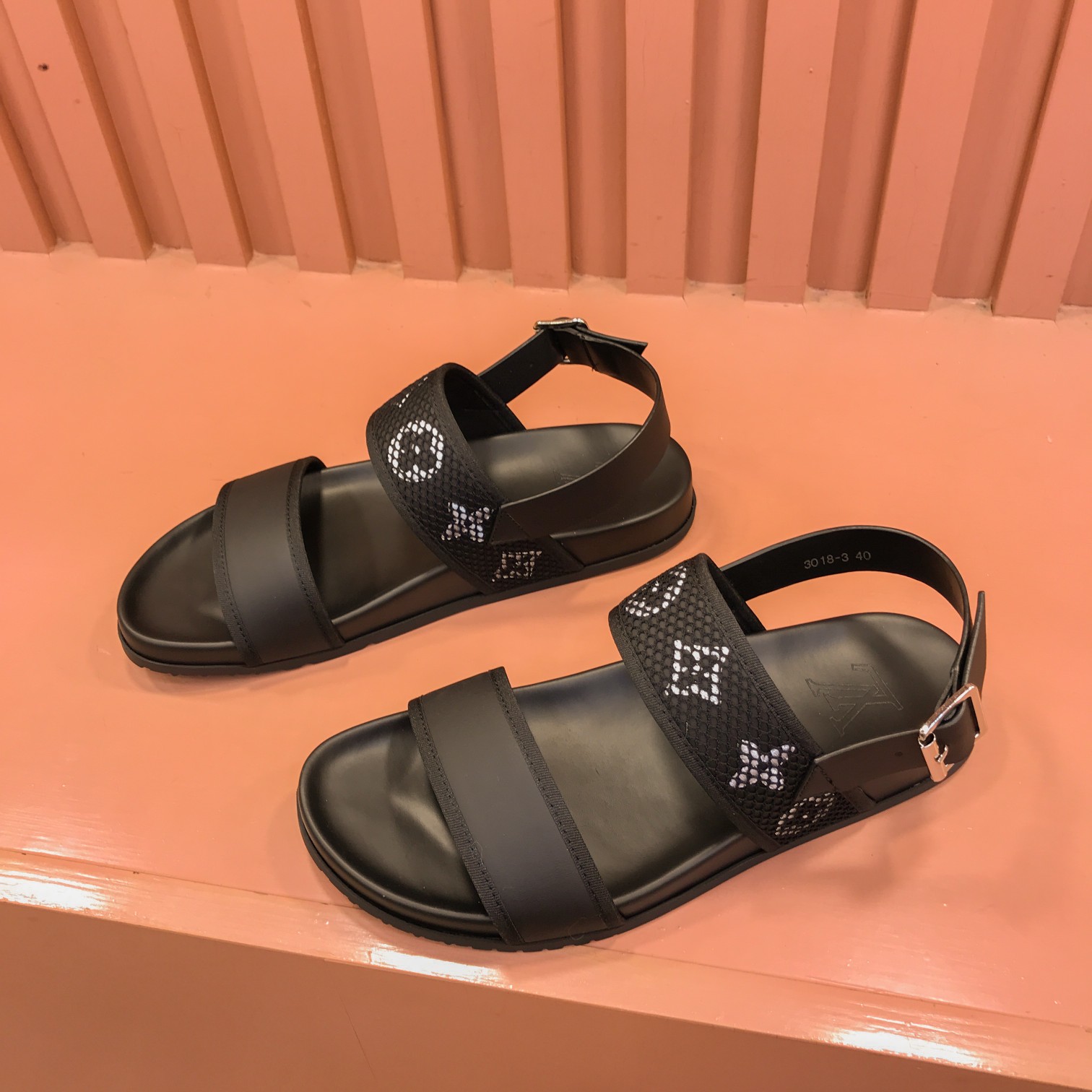 [L familia - burro marca] P: Tamaño: 38-44 2023lv lujo zapatillas de los hombres, 1:1 de alta calida