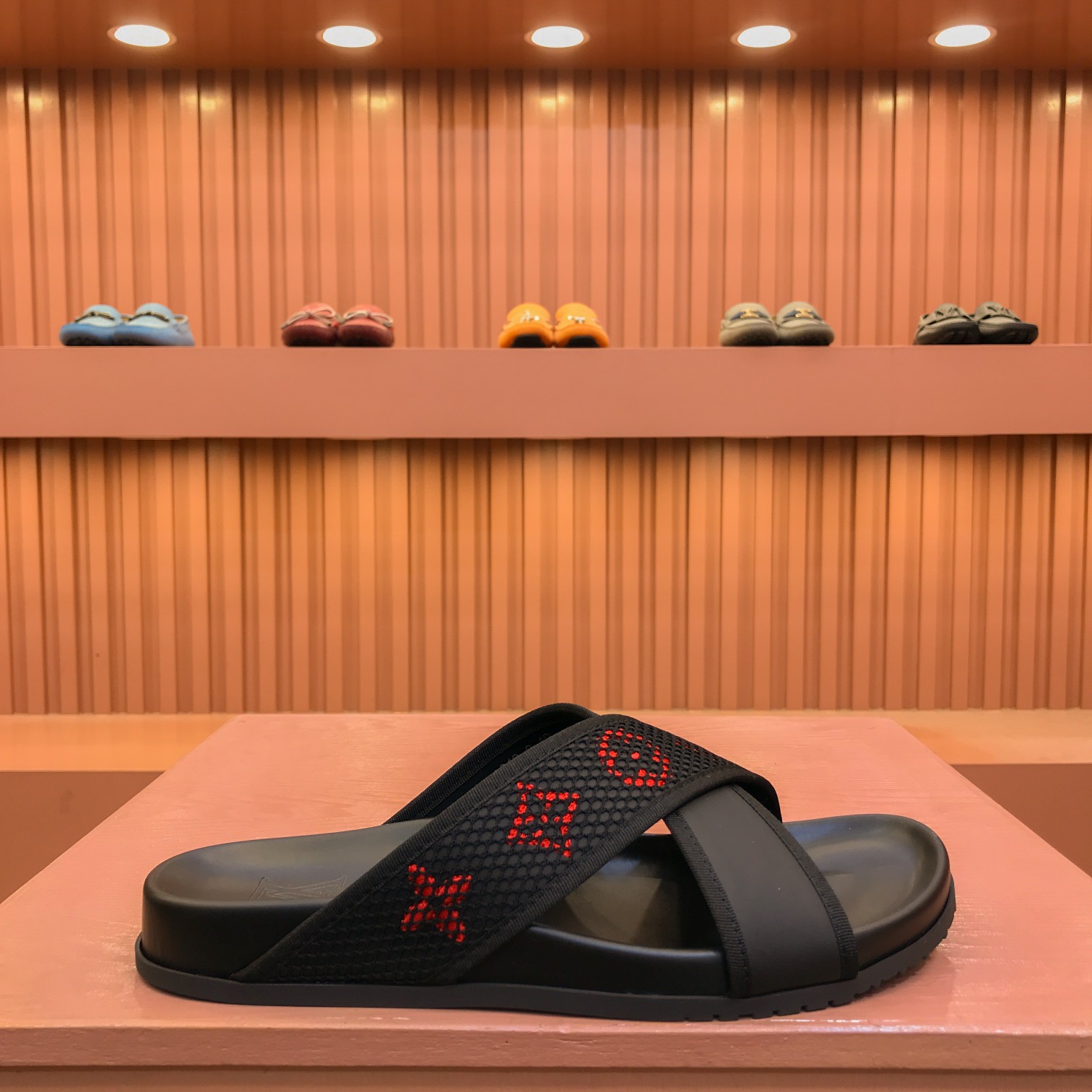 [L familia - burro marca] P: Tamaño: 38-44 2023lv lujo zapatillas de los hombres, 1:1 de alta calida