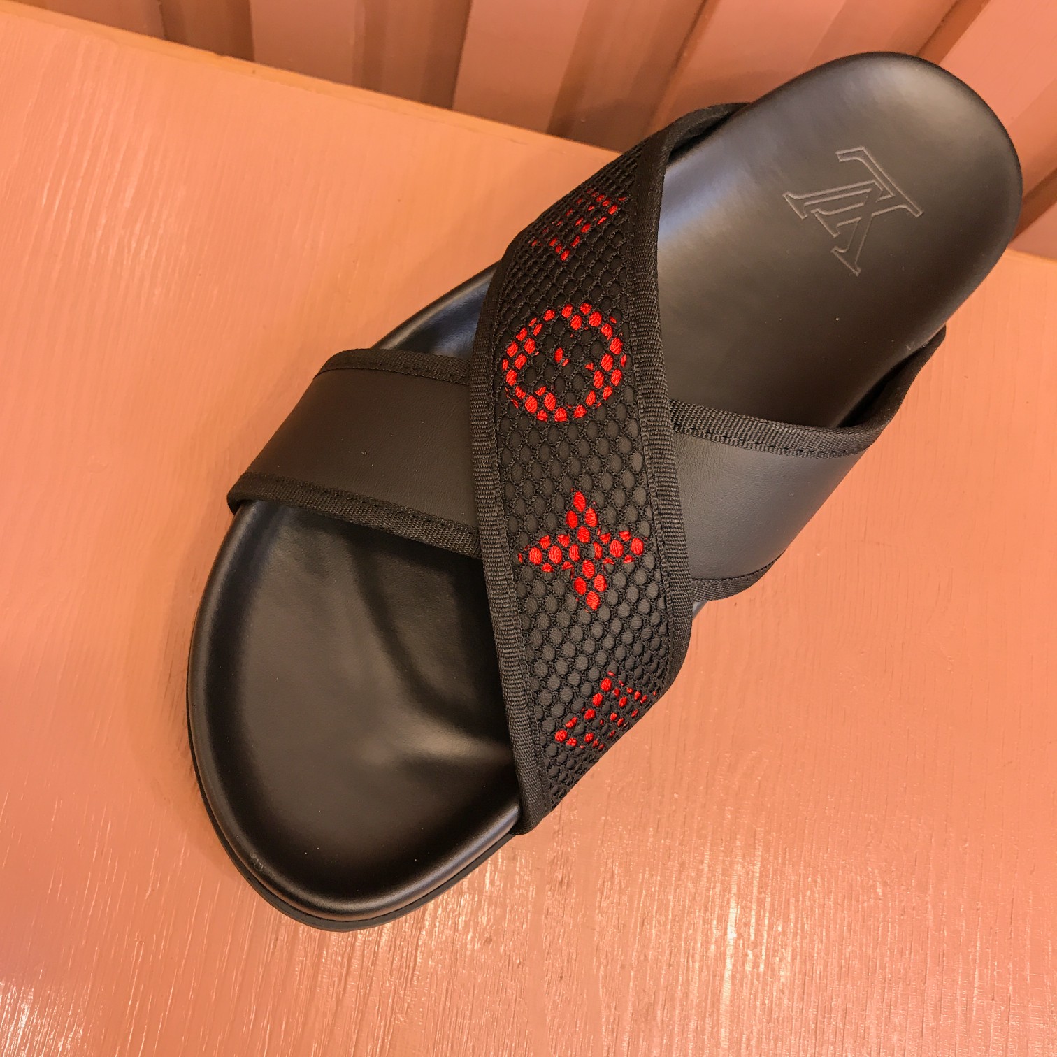 [L familia - burro marca] P: Tamaño: 38-44 2023lv lujo zapatillas de los hombres, 1:1 de alta calida