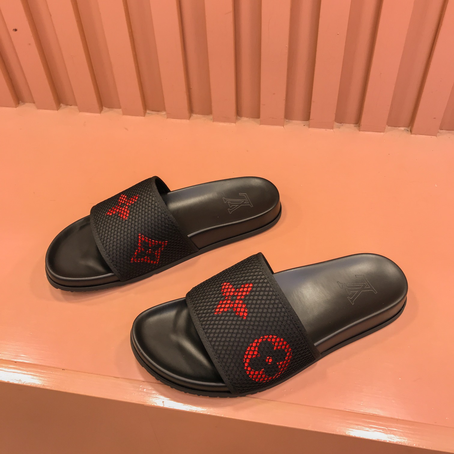 [L familia - burro marca] P: Tamaño: 38-44 2023lv lujo zapatillas de los hombres, 1:1 de alta calida