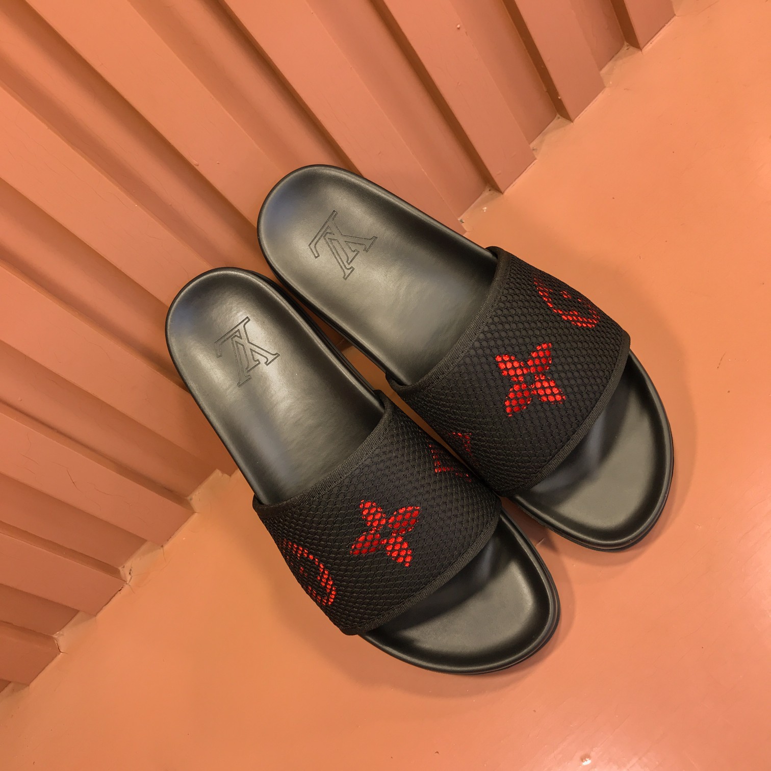 [L familia - burro marca] P: Tamaño: 38-44 2023lv lujo zapatillas de los hombres, 1:1 de alta calida