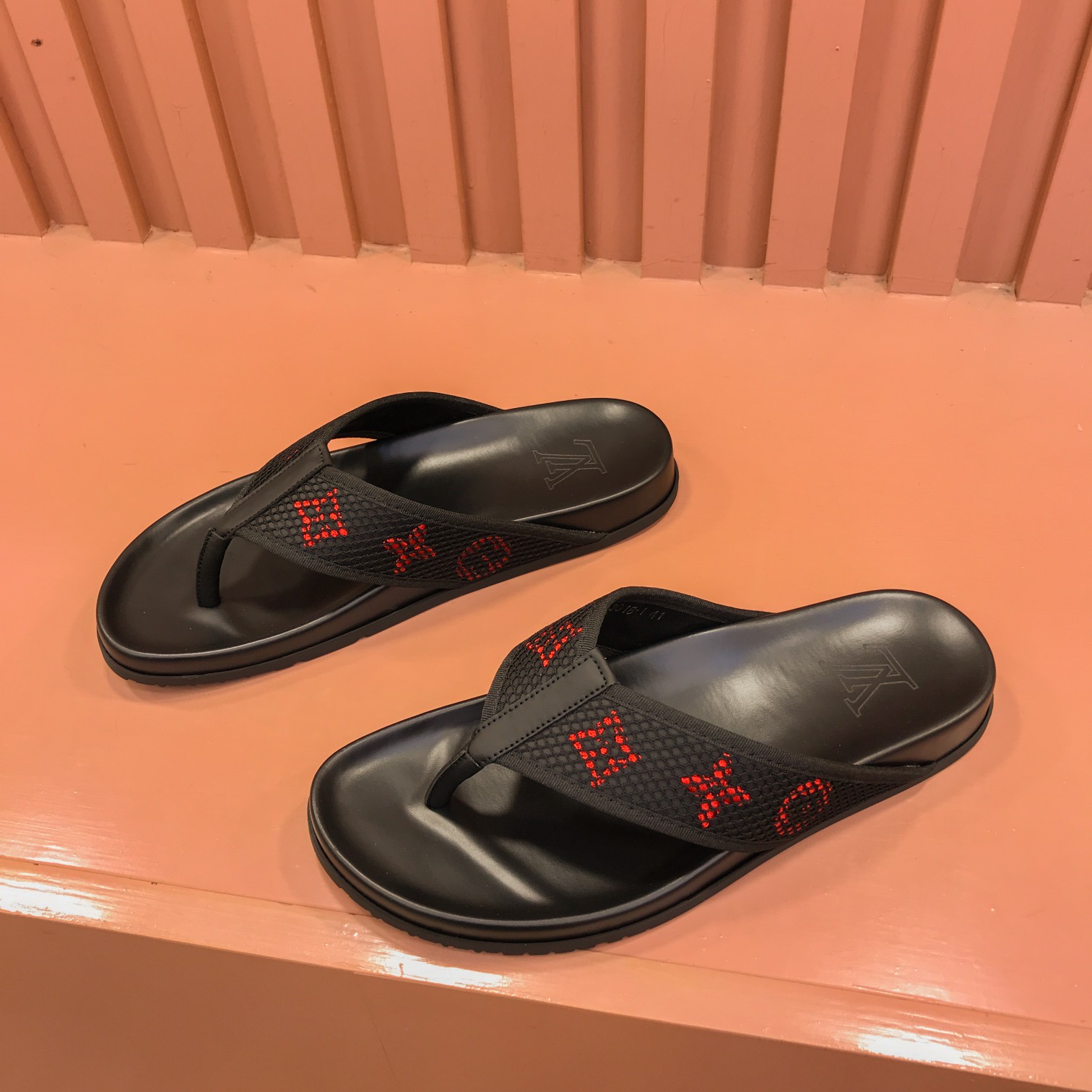 [L familia - burro marca] P: Tamaño: 38-44 2023lv lujo zapatillas de los hombres, 1:1 de alta calida