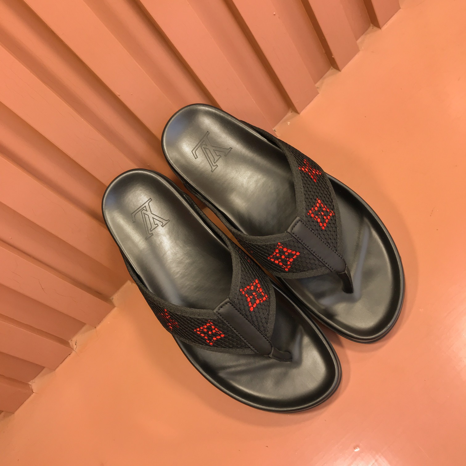 [L familia - burro marca] P: Tamaño: 38-44 2023lv lujo zapatillas de los hombres, 1:1 de alta calida