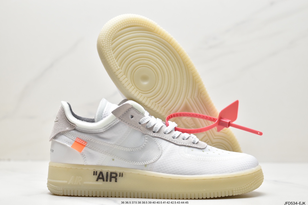 170 夺人眼球Off-White x Nike Air Force 1 Low ”Volt” 2.0空军一号AO4606-700