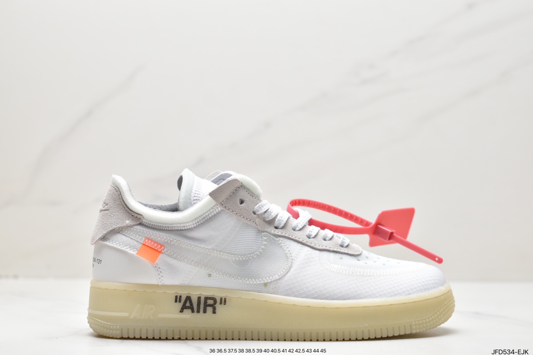 170 夺人眼球Off-White x Nike Air Force 1 Low ”Volt” 2.0空军一号AO4606-700