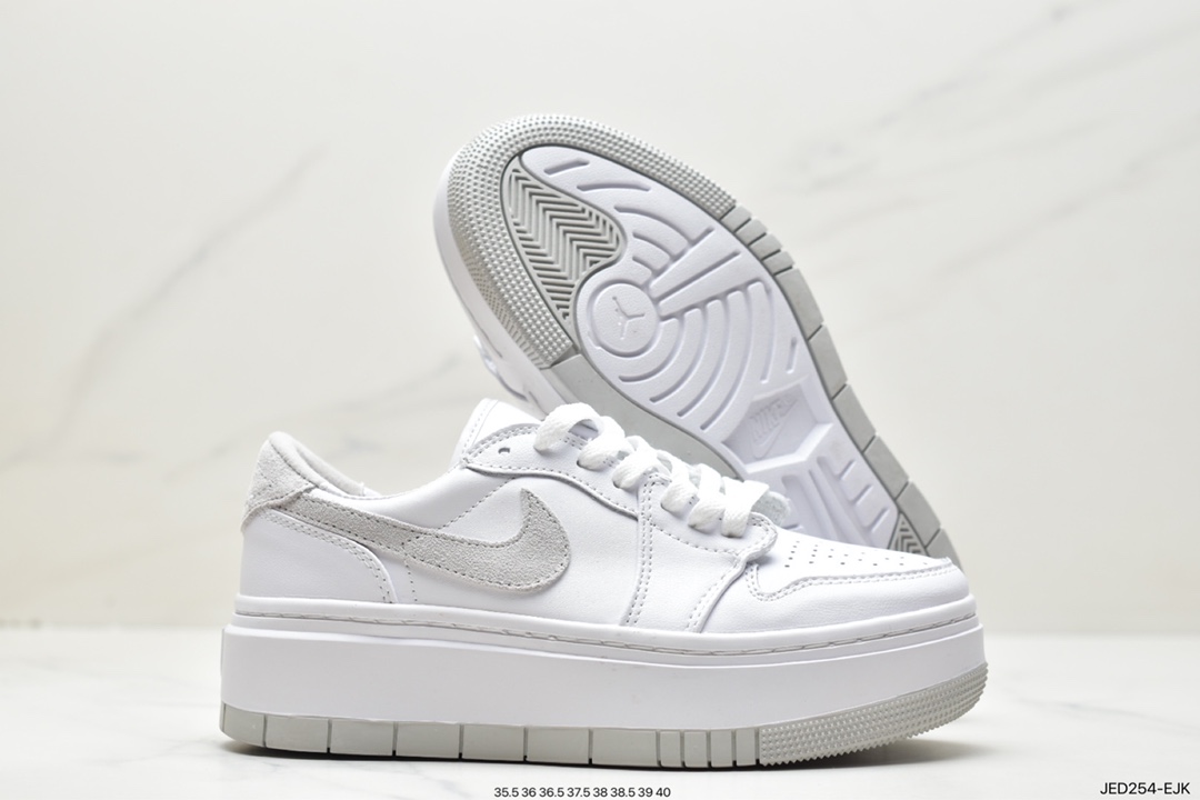 Air Jordan AJ1 LV8D Elevated Thick Bottom Increased White Gray DH7004-110