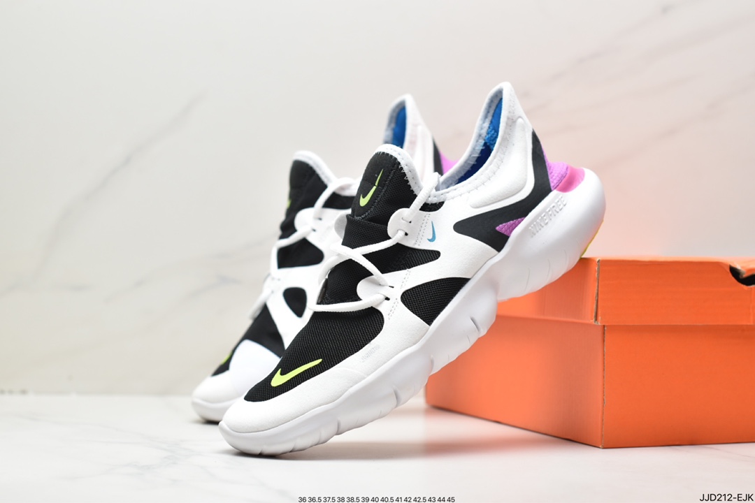 130 耐克Nike Wmns Free Rn 5.0 2019 赤足超弹力大底 跑步鞋 AQ1289-001