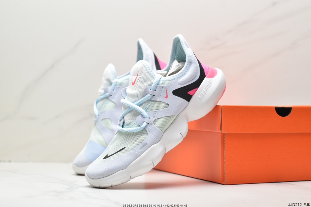 130 耐克Nike Wmns Free Rn 5.0 2019 赤足超弹力大底 跑步鞋 AQ1289-001