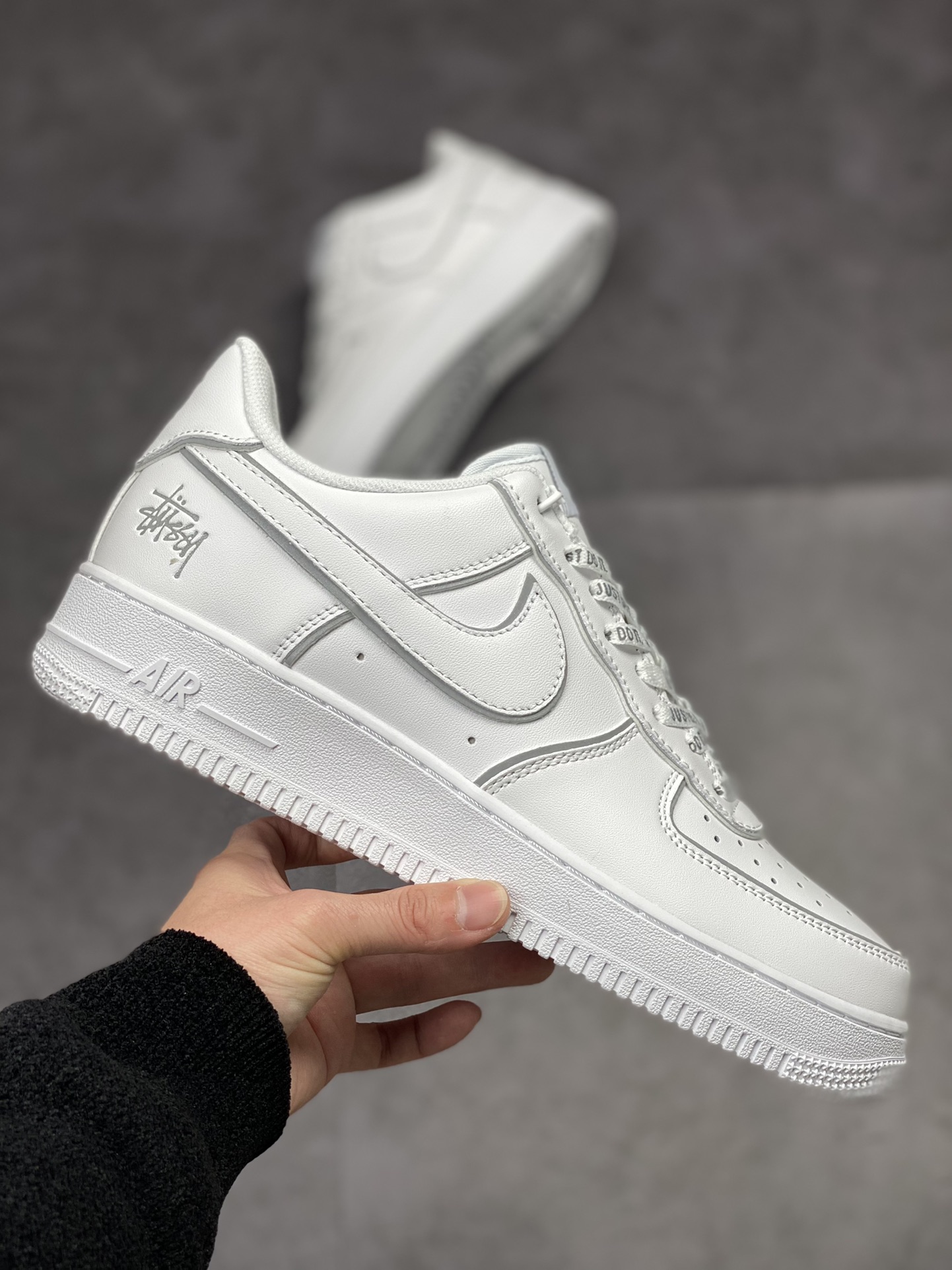 250 Nike Air Force 1 Low 07 斯图西联名白银反光 BQ6246-019