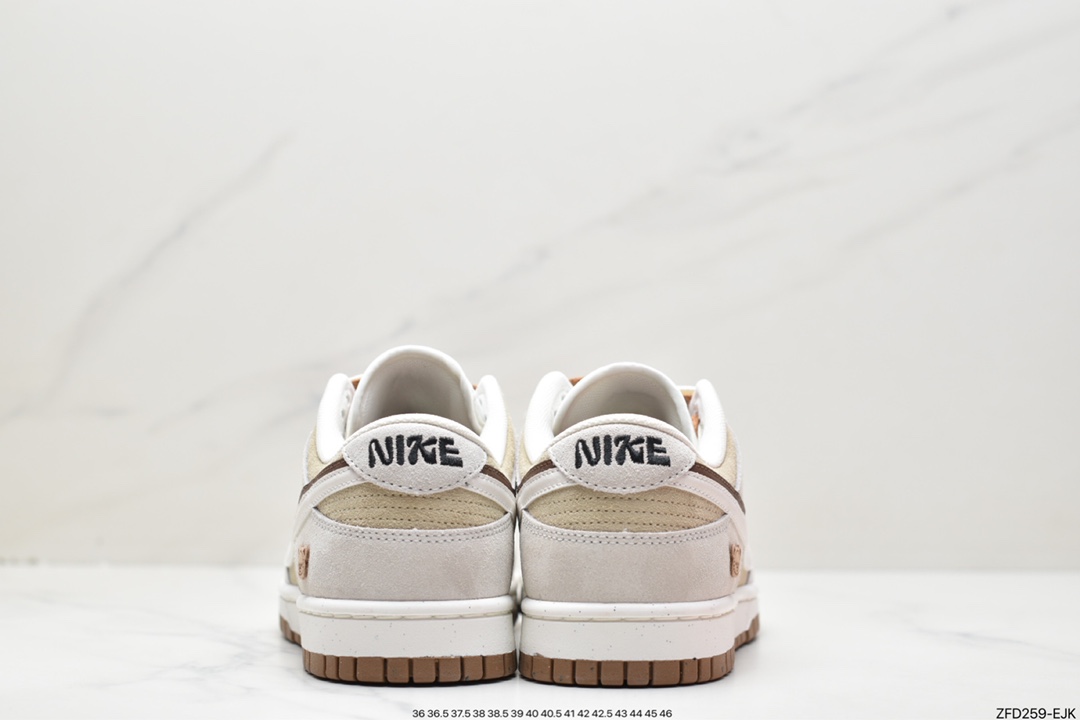 280 SB Dunk Low SE”85 Double Swoosh/Grey/Brown Bear”扣篮系列低帮DO9457-100