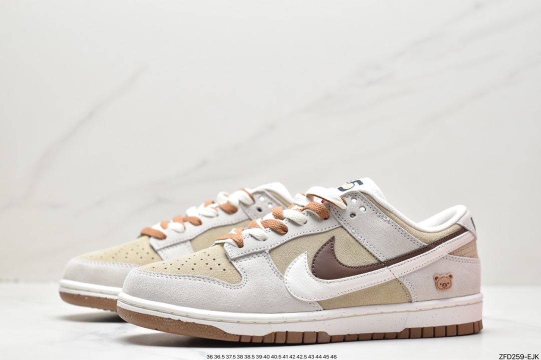 280 SB Dunk Low SE”85 Double Swoosh/Grey/Brown Bear”扣篮系列低帮DO9457-100