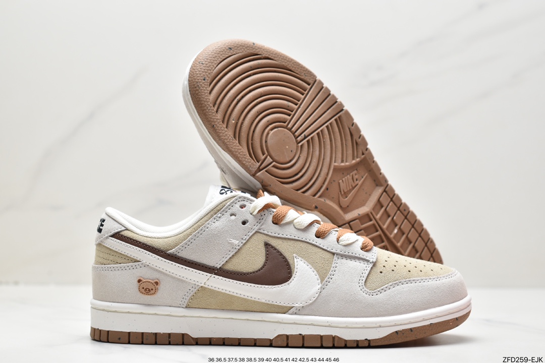 280 SB Dunk Low SE”85 Double Swoosh/Grey/Brown Bear”扣篮系列低帮DO9457-100