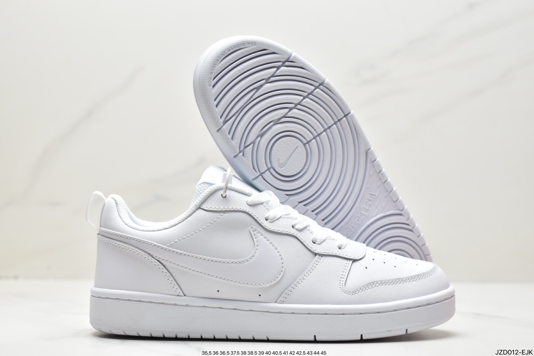 140 Nike Court Borough Low 2 （GS）低帮百搭透气休闲运动板鞋 BQ5448-100
