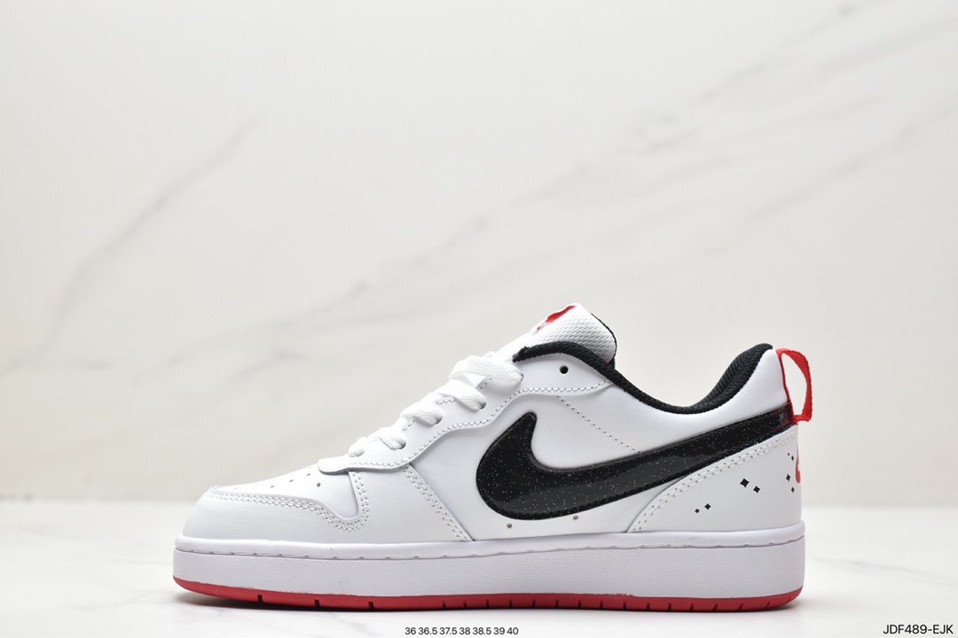 125 Nike Court Borough Low 2”White/Lake Green”学院系列休闲BQ5448-113