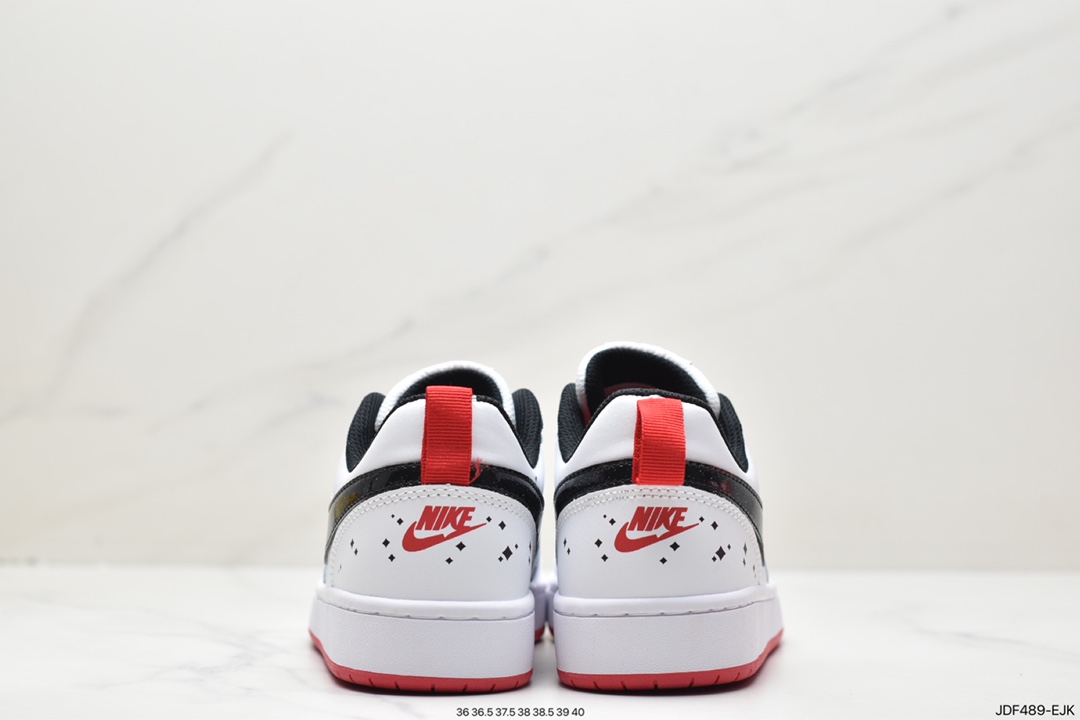 125 Nike Court Borough Low 2”White/Lake Green”学院系列休闲BQ5448-113