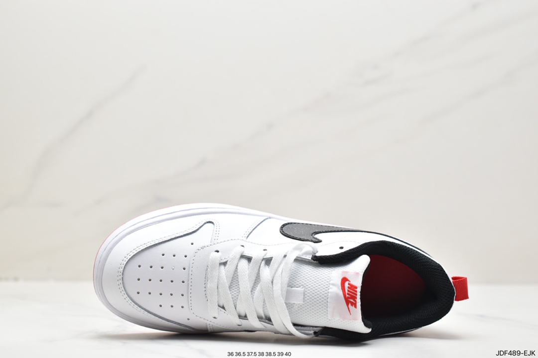 125 Nike Court Borough Low 2”White/Lake Green”学院系列休闲BQ5448-113