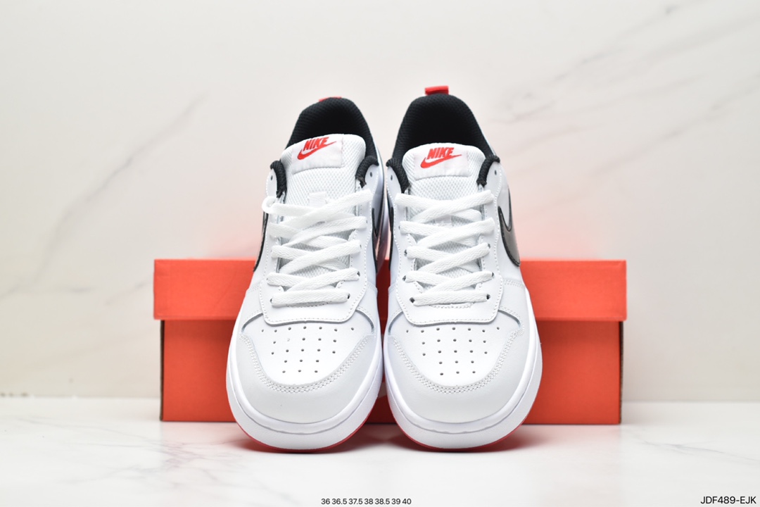 125 Nike Court Borough Low 2”White/Lake Green”学院系列休闲BQ5448-113