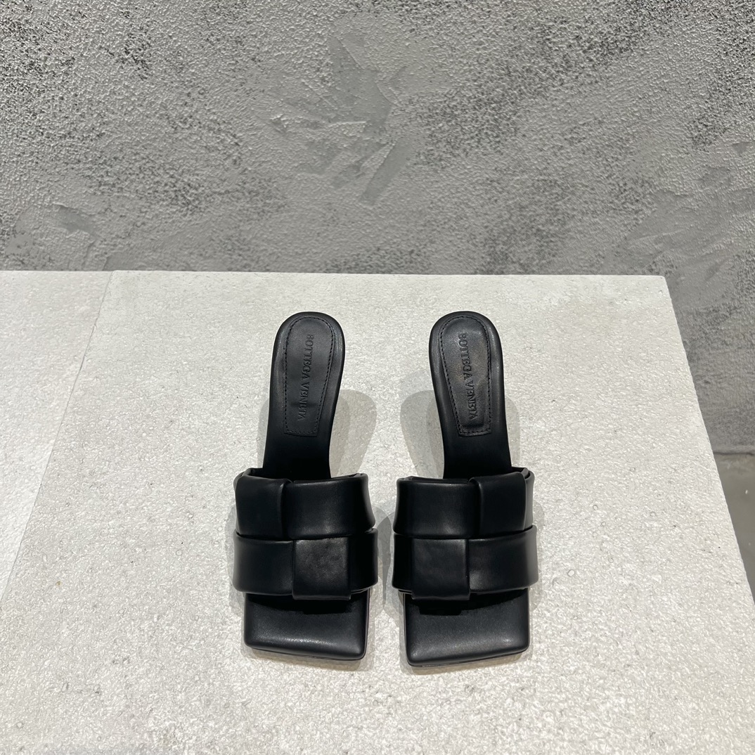Bottega Veneta 编织 高跟 凉鞋 黑色