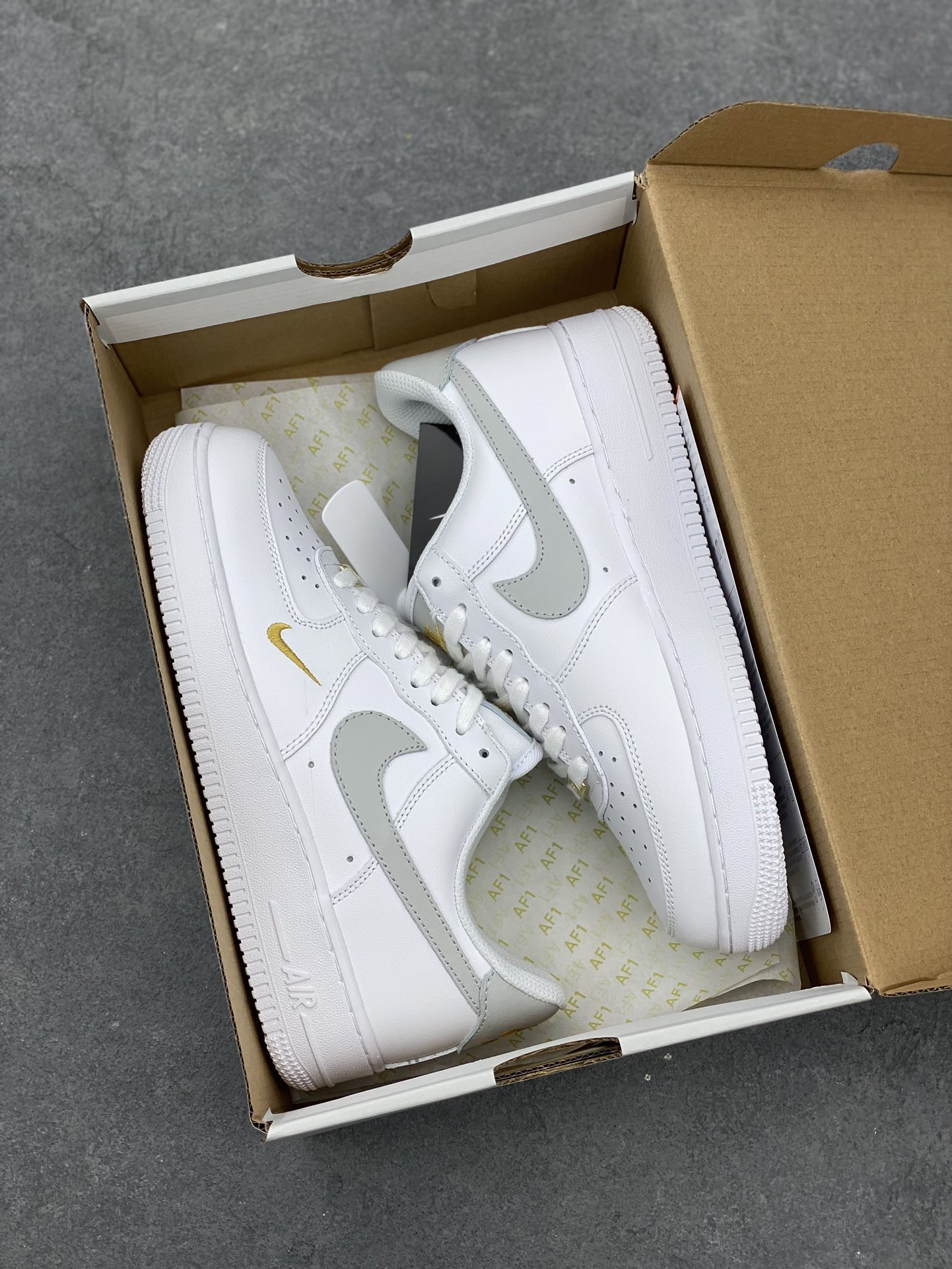 Nike Air Force 1 '07 Low White/Grey Casual Shoes - CZ0270-106, Excellent Comfort! 10 i1678735779 5945 8