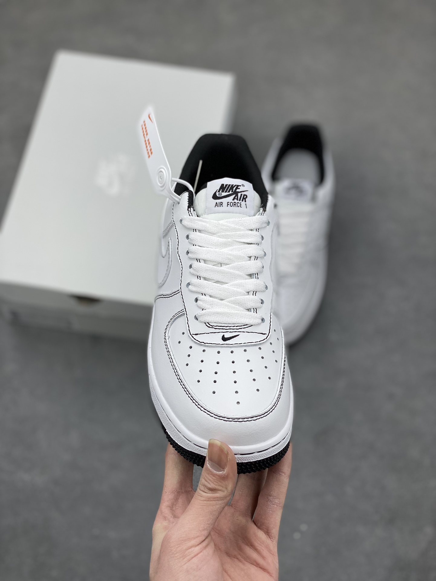 Nike Air Force 1 '07 Low White/Black Stitching - Iconic Style and Comfort 3 i1678736061 9472 1