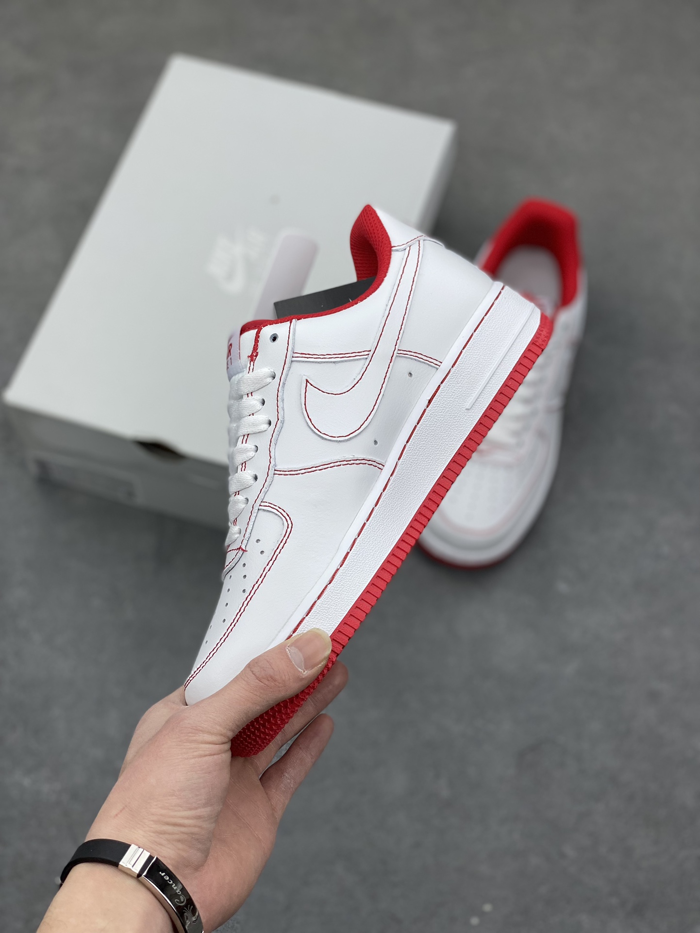 Nike Air Force 1 '07 Low White/Red Stitching Men's Sneakers CV1724-100 4 i1678736096 2754 2